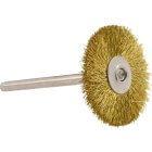 Brass Scratch Wheel Brush (with Arbor) Crimped Wire 1