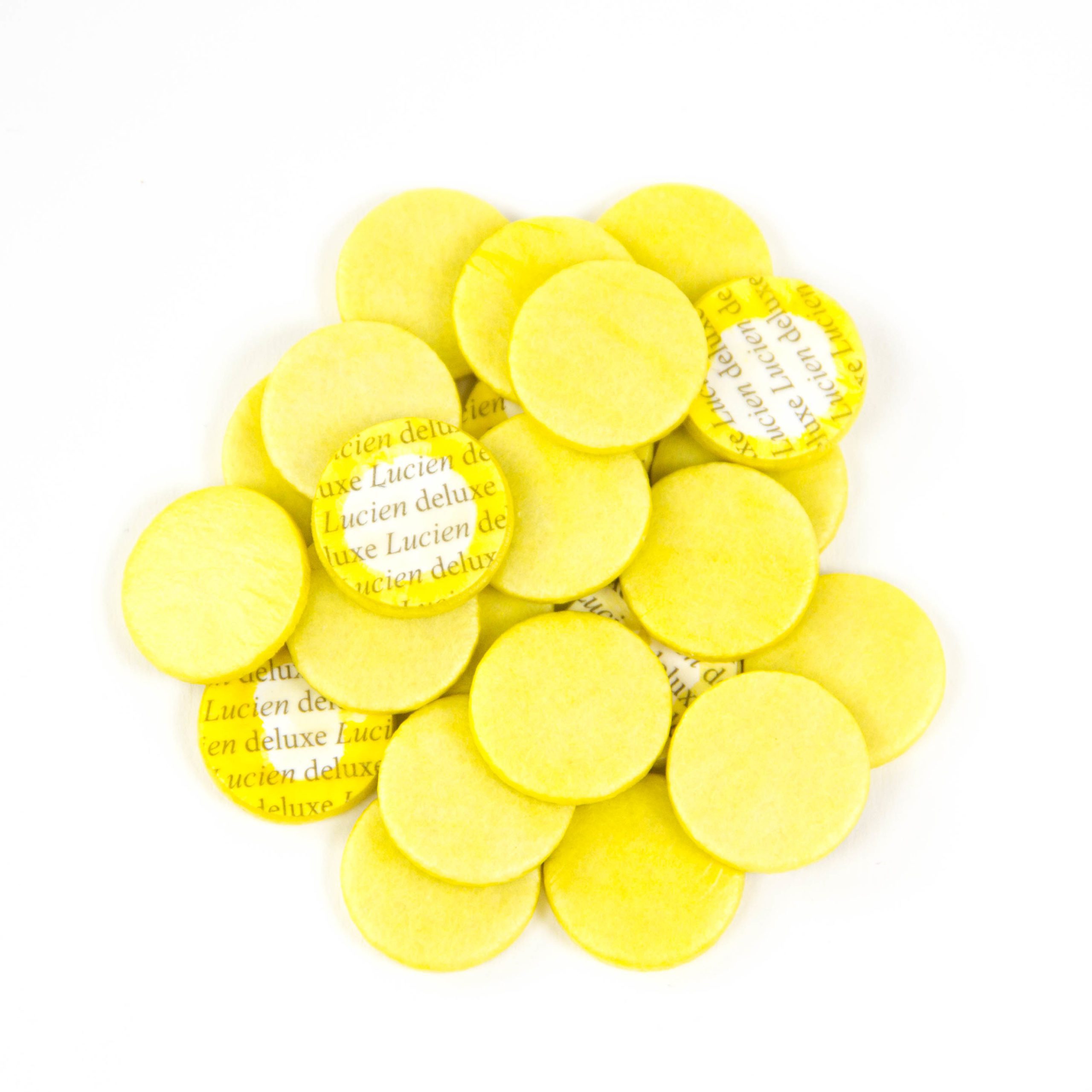 Buy Lucien Deluxe Alto/Bass Flute Pads Yellow w/o Center Hole .098