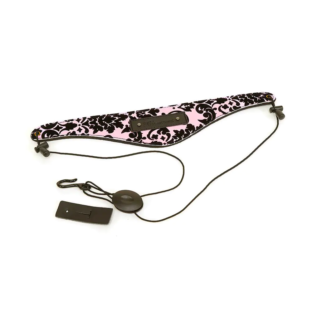 beaumont clarinetoboe neck strap pink lace