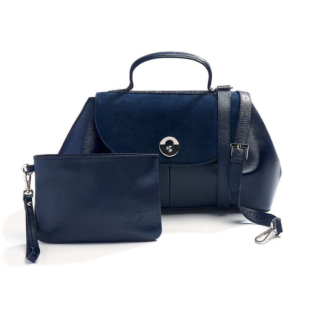 beaumont flutepiccolo leather handbag la parisienne navy 10