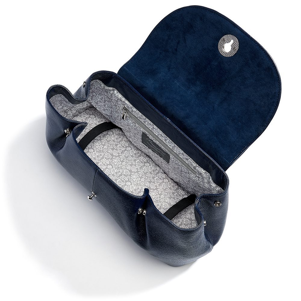 beaumont flutepiccolo leather handbag la parisienne navy 12