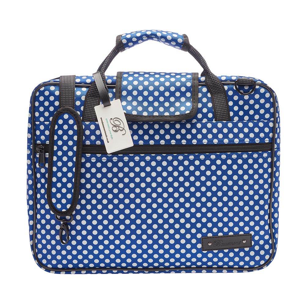 beaumont sheet music bag blue polka dot 3