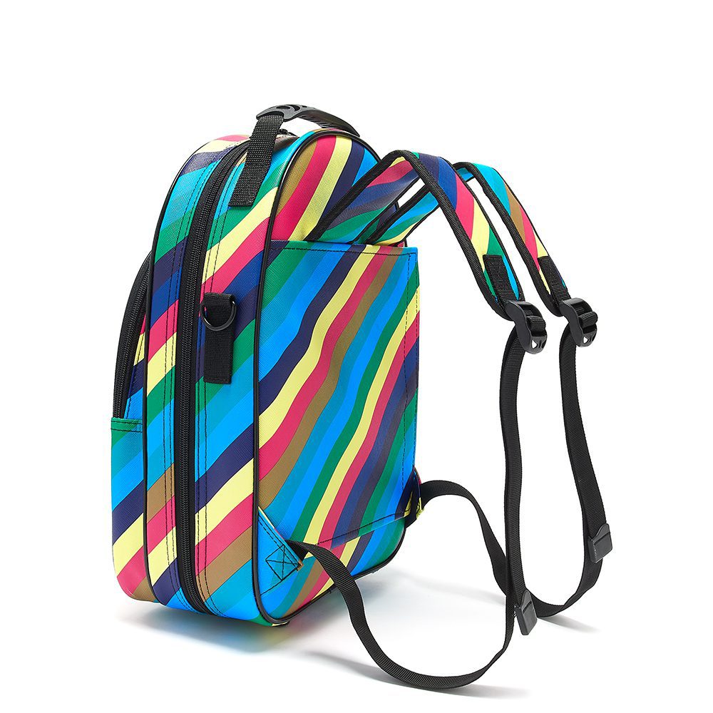 Beaumont Blue Polka Dot Clarinet Case - B Flat Clarinet Protective Gig Bag With Backpack Straps