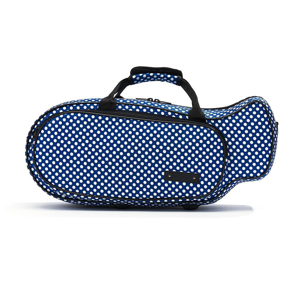 beaumont trumpet case blue polka dot 3