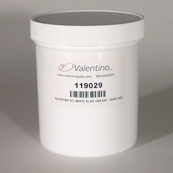 valentino 15 white slide grease 1 lb jar