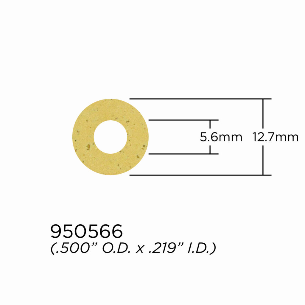 Valve Stem Washer - 1.5mm Opti-Kork - 12.7mm OD x 5.6mm ID